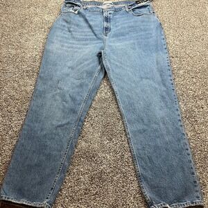 Abercrombie Fitch Jeans Womens 20R 35 The 90s Straight‎ Ultra High Rise Curve